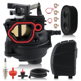 285318 Carburetor for Craftsman M220 Lawn Mower, Carb for 09P602 09P702 08P500 550EX 725EXI 140cc Engines #799584 590548, with Air filter and Cover