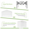 Greesum 8x6 FT Portable Pop-up Greenhouse with Center Lock, PE