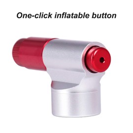 Bicycle Tire Pump CO2 Inflator, Mini Bike Tyre Pump Dual Valve Head, Presta Schrader Compatible Quick-Easy-Safe CO2 Cartridges for MTB Road Bike Basketball Football Cycling