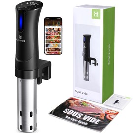 BLITZHOME Sous Vide Cooker, WiFi 1100W Sous Vide Machine with APP Recipes, Accurate Temperature & Timer, Stainless Ultra Quiet Precision Immersion Circulator Gift for Chefs
