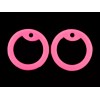 4 Pink Glow in Dark Silicone Military Army Dog Tag Silencers Rubber Silencer
