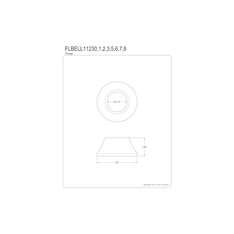 Kingston Brass FLBELL11237 Made to Match 1-1/2 in. ID x
