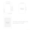 Monolike Plain Paper Photo Frame Black 4x6 PLAIN Paper Frame