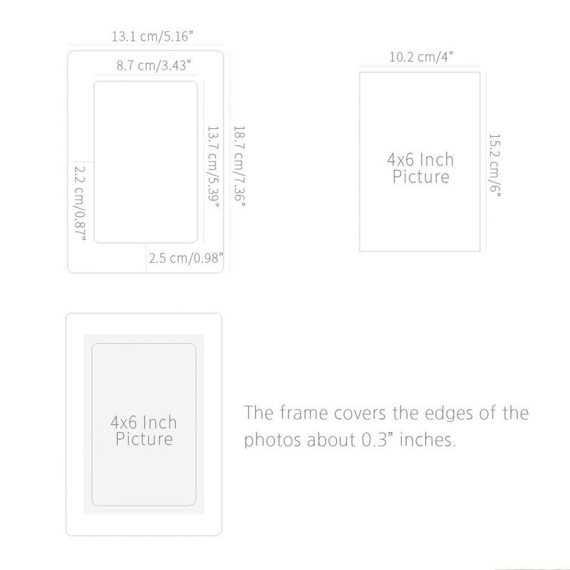 Monolike Plain Paper Photo Frame Black 4x6 PLAIN Paper Frame