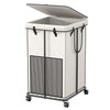 40 Gal Large Laundry Hamper with Lid, Rolling Laundry Basket