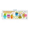 DaraBaby Vinil Decorativo Hogar Macetas Cactus Flores Sala Estancia