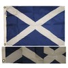 JumpingLight 2x3 Embroidered Scotland Cross 210D Sewn Nylon Flag 2x3