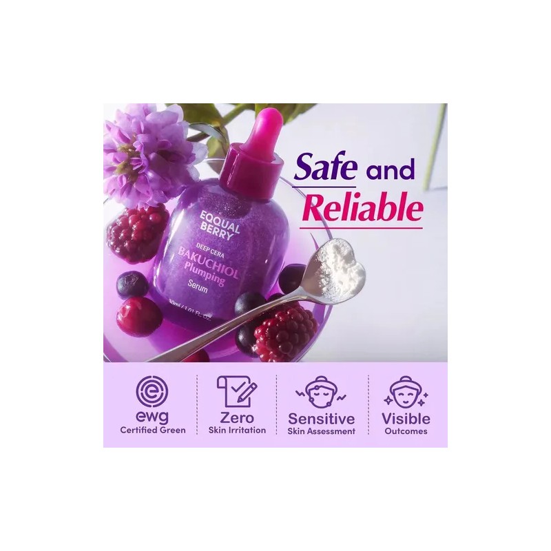 2pc Eqqualberry Bakuchiol Plumping Serum 30ml