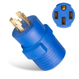 FROSTYRIDER NEMA L14-30P to 14-50R RV Generator Adapter, 30 Amp to 50 Amp Twist Lock Generator 4-Prong Male Plug to 4-Prong RV Female Plug, Heavy Duty for RV Trailer Camper Generator