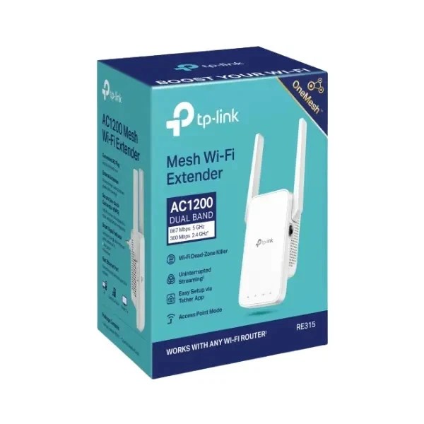 TP-LINK NEW TP-LINK RE315 AC1200 Dual Band Mesh Wi-Fi Extender