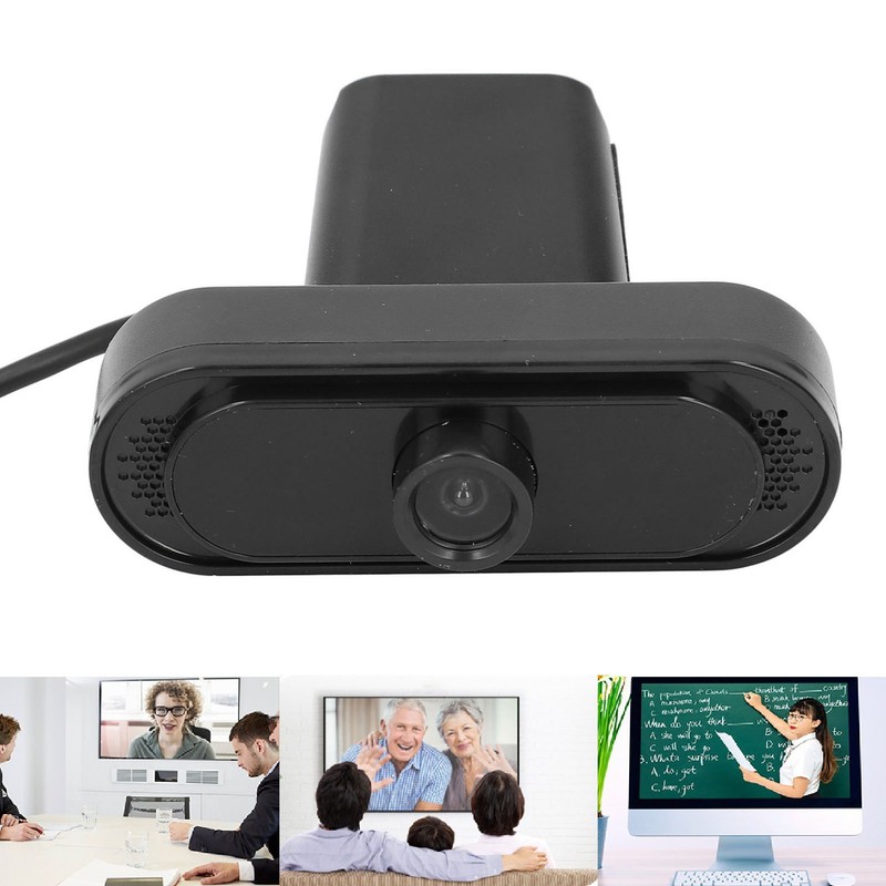 1080P Webcam with Microphone USB Drive Free 45 Degree Adjustable