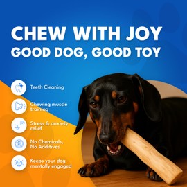 MINOWILD Set 3 of Coffee Wood Dog Chew Toy – Coffee Chew Stick for Medium Dogs Under 45 lbs - Teeth Cleaning & Stress Relief – Safe, Durable & Eco-Friendly Dog Chew Toy (Medium)