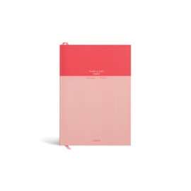 Papier Undated Daily Planner - Pink | Hardback Cover A5 Notebook Diary, Write Personal & Work To-Do Lists & Organize Priorities | Includes Day Per Page Checklist, Monthly Views & Gridded Notes Pages
