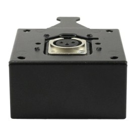 FSR T3-MJ+BLK Table Microphone Connector w/Black Metal Cover Plate XLR Connector