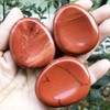 Neyisaa 2Pcs Natural Crystal Thumb Worry Stone, Hand Carved Teardrop