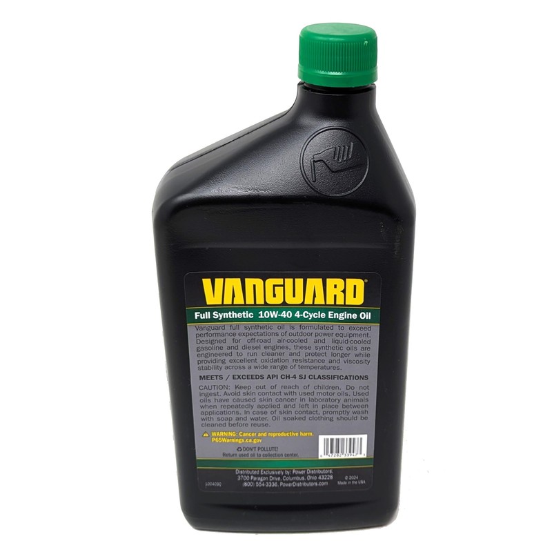 Vanguard 10W-40 Full Synthetic Engine Oil Quart