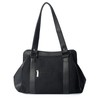 Bat Canvas Studded Shoulder Bag