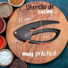 J.H. Company Prensa De Ajo Pelador Triturador 3 En 1 Ergonomico 5126 H*