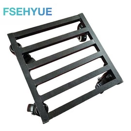FSHEYUE Aluminum Plant Dolly Stand Rolling 4 Wheels Heavy Duty Caddy Holder Patio Pot