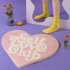 ELDONE Self Love Club Rug Heart Shaped - 37" x