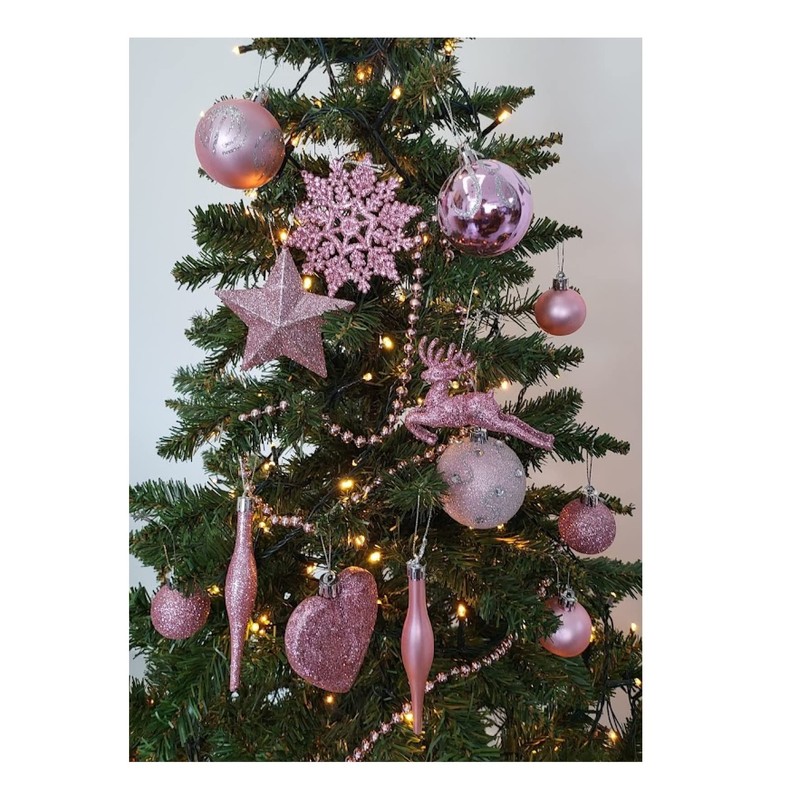 9pc Luxury Premium Baubles, Christmas Tree Bauble Decorations Matte, Glitter,