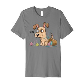 Im ok crochet for women funny dog crocheting gifts crocheter Premium T-Shirt