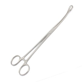DDP FOERSTER Sponge Forceps 9.5" Curved FENESTRATED Oval Serrated Jaws