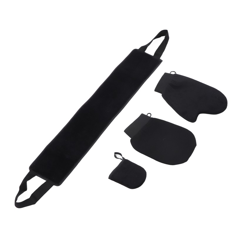 4 Pcs Self Tanner Mitt Velvet Soft Reversible Exfoliating SPA