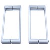 KEABATH 2pairs Shower Door Handle Chrome Shower Glass Door Handle