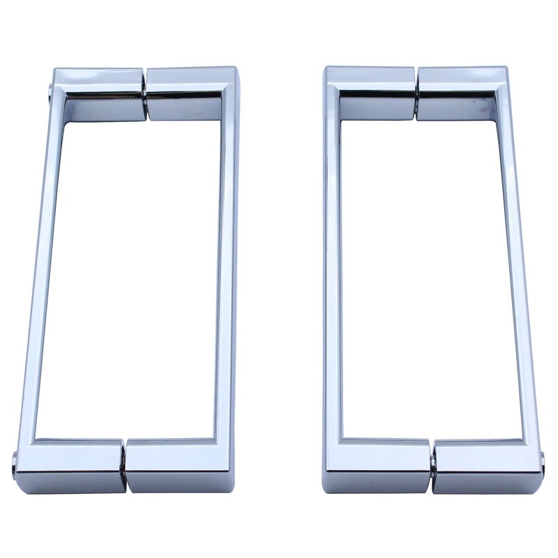 KEABATH 2pairs Shower Door Handle Chrome Shower Glass Door Handle
