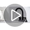 Two Handle 4 inch Black Bathroom Faucet, Bathroom Sink Faucet