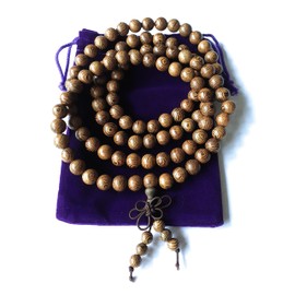 Wild Therapies Mala Beads Tibetan Buddhist Meditation Buddha beads 6mm Prayer Beads Worry Beads, Yoga Mala Necklace or bracelet