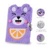 PESLNG Secret Diary for Girls with Lock, Plush Journal for