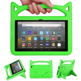 All-New 8 inch Tablet Case (12th/10th Generation, 2024/2020 Release),Light Weight/Shock-Absorption/Anti Slip/High Impact/Handle Friendly Kids Case for All-New 8 inch Tablet (Green)