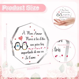 Valentines Day Gift for Him Gift for Her Boyfriend Birthday Gifts Girlfriend Gifts Birthday Gifts for Boyfriend Heart Acrylic Keepsake Valentines Gifts for Husband Wife Birthday Gifts Couple Gifts