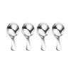 ICSTM Small Scoops for Canisters,4 Pcs Coffee Scoops,Short Handle Spoons