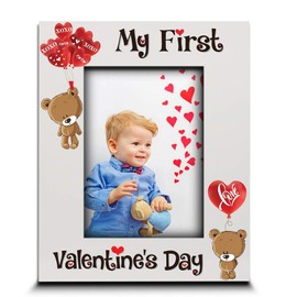 BELLA BUSTA- My First Valentines Day picture frame-UV Print Picture Frame (5 x 7 Vertical)