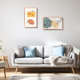 Golden State Art, 8x10 Aluminum Collage Frame, Display 10x8 Pictures With 2 Openings Mat or One 12x19 Photo, Real Glass, Portrait/Landscape Wall Display, Rose Gold, 2 Pack