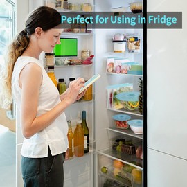 Reusable Storage Bags Stand Up Freezer Bags,BPA Free PEVA Food Storage Bags 10 Pack Reusable Gallon Bags Snack Bag Leakproof Sandwich Bags