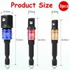 ​​3PCS Impact Driver Socket Adapter Set - 1/4" 3/8" 1/2"