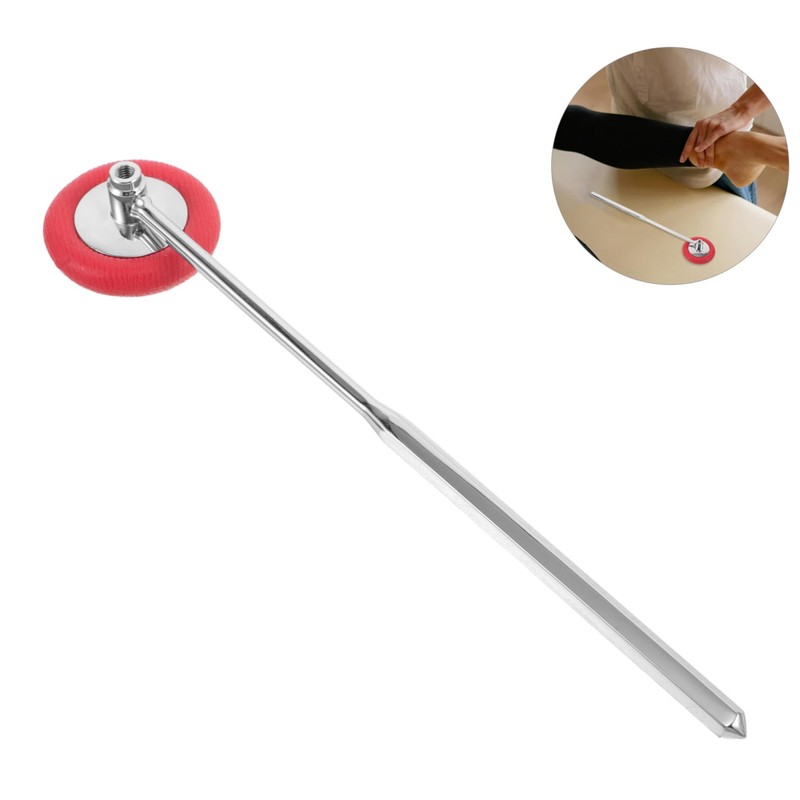 ORFOFE Ergonomic Grip Reflex Hammer with Circular Head for Accurate