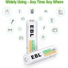 EBL 20-Counts AA Rechargeable Batteries 2,800mAh High Capacity AA Batteries
