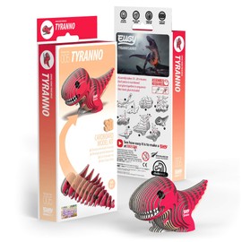 Eugy Tyrannosaurus Rex Dinosaur 3D Puzzle, 22 Piece Eco-Friendly Educational Learning Puzzles for Kids 6+