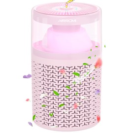 AIRROMI Pet Air Purifier for Home & Bedroom, HEPA Activated Carbon Filter, Removes Pet Dander & Odor, Allergies, Smoke, Hair, Night Light, Fragrance Sponge, Up to 658 ft², A2002 Pink