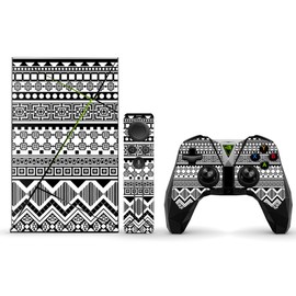 MightySkins Skin Compatible With NVIDIA Shield TV (2017) wrap cover sticker skins Black Aztec