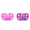 Twistshake Pastel Pink Purple 6 Months 2 Piece Pacifier
