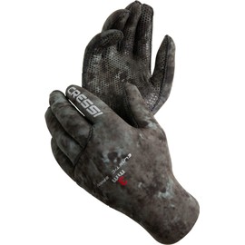 Cressi Tracina Neoprene Spearfishing Gloves - Camouflage Dark, Large