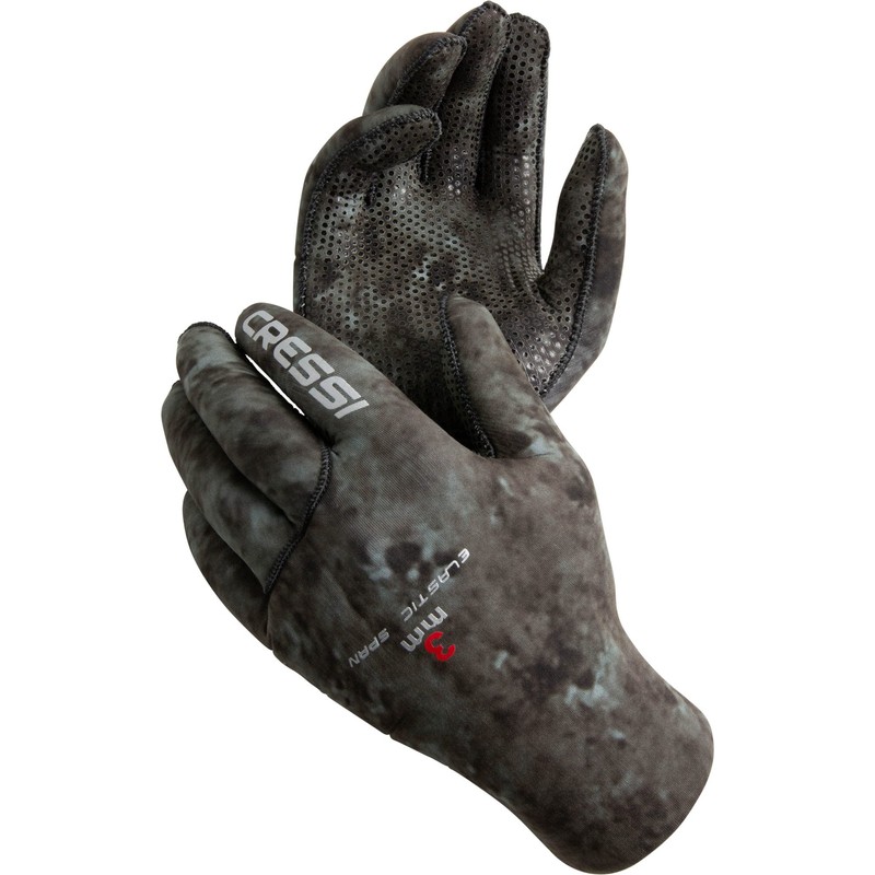 Cressi Tracina Neoprene Spearfishing Gloves - Camouflage Dark, Large