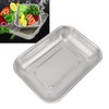 Rectangular Strainer Basket Stainless Steel Colander Strainer, Convenient Drainage, Moderate