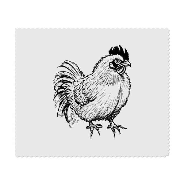 2 x 'Seidenhuhn' Mikrofaser-Objektiv- / Brillenreinigungstücher (LC00028293)